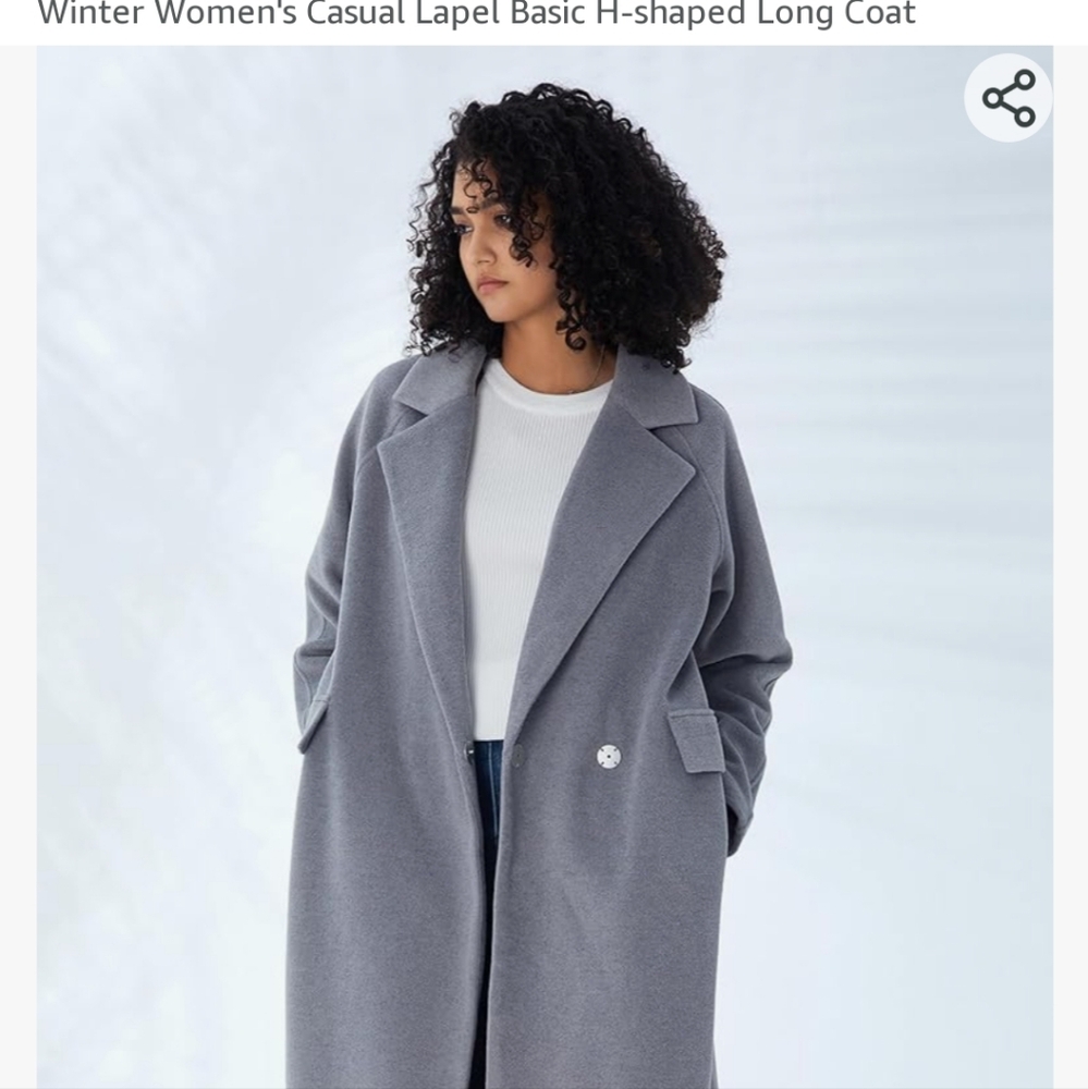 S.Deer size medium grey winter coat new with tags